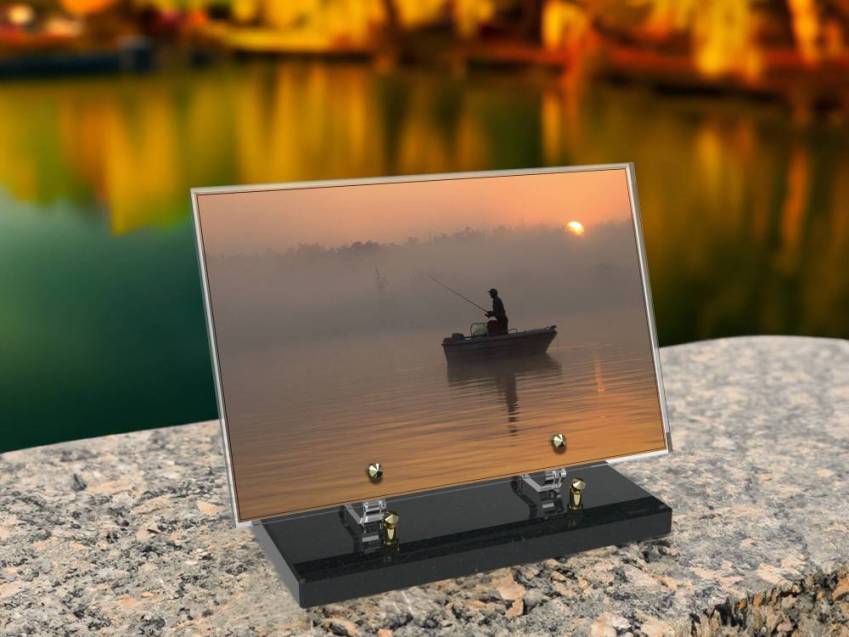 Peach Rectangle Plexiglas Plate