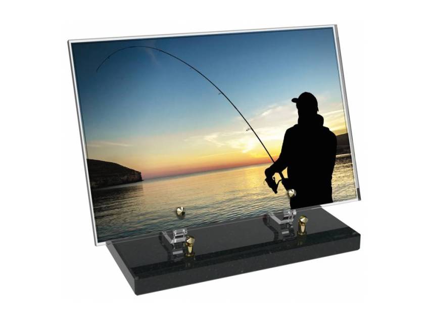 Peach Rectangle Plexiglas Plate