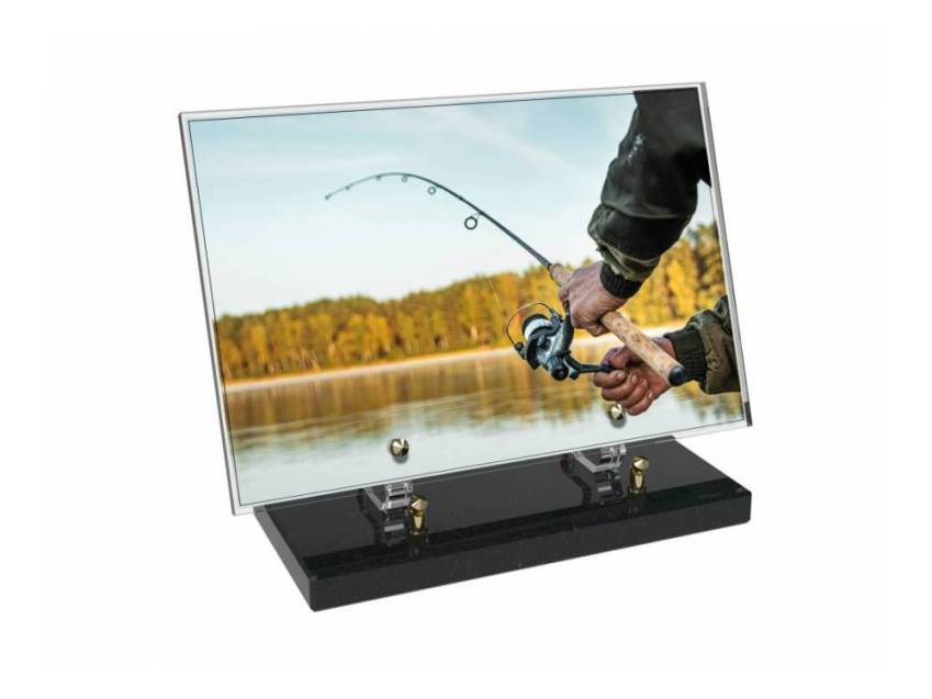 Peach Rectangle Plexiglas Plate