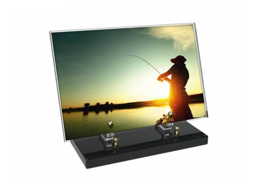 Peach Rectangle Plexiglas Plate
