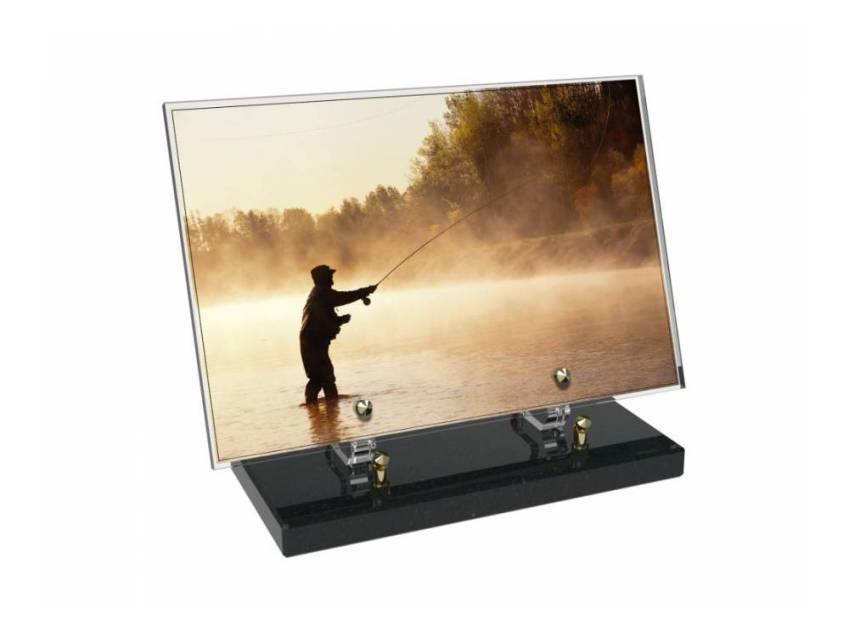 Peach Rectangle Plexiglas Plate