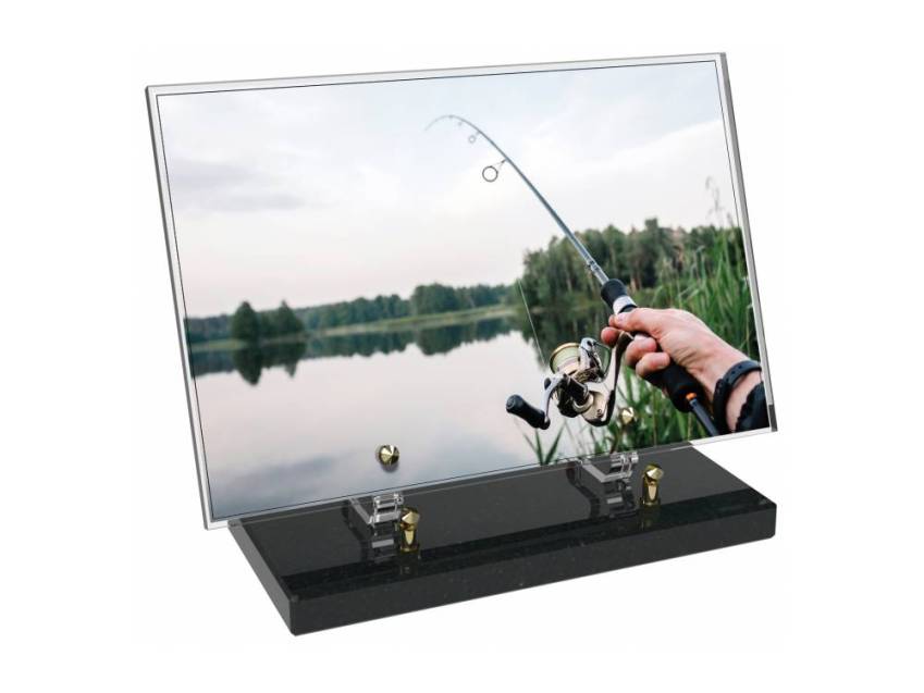 Peach Rectangle Plexiglas Plate