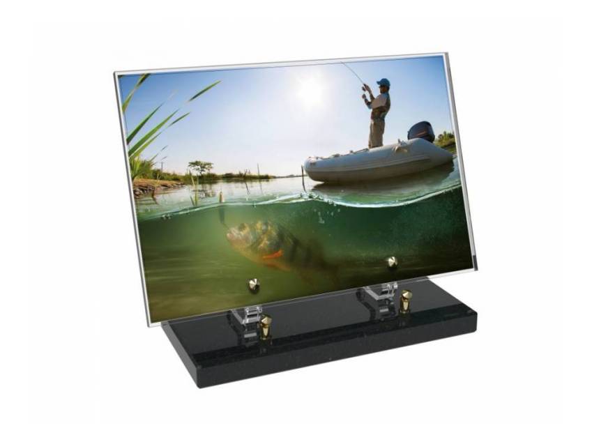 Peach Rectangle Plexiglas Plate