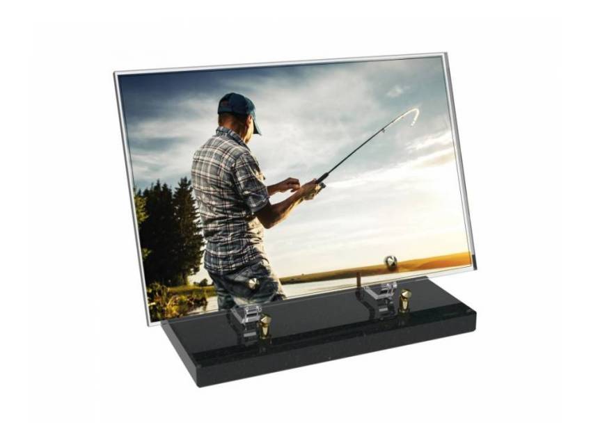Peach Rectangle Plexiglas Plate