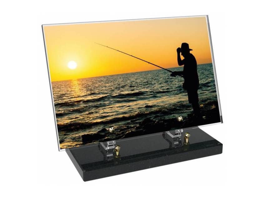 Peach Rectangle Plexiglas Plate