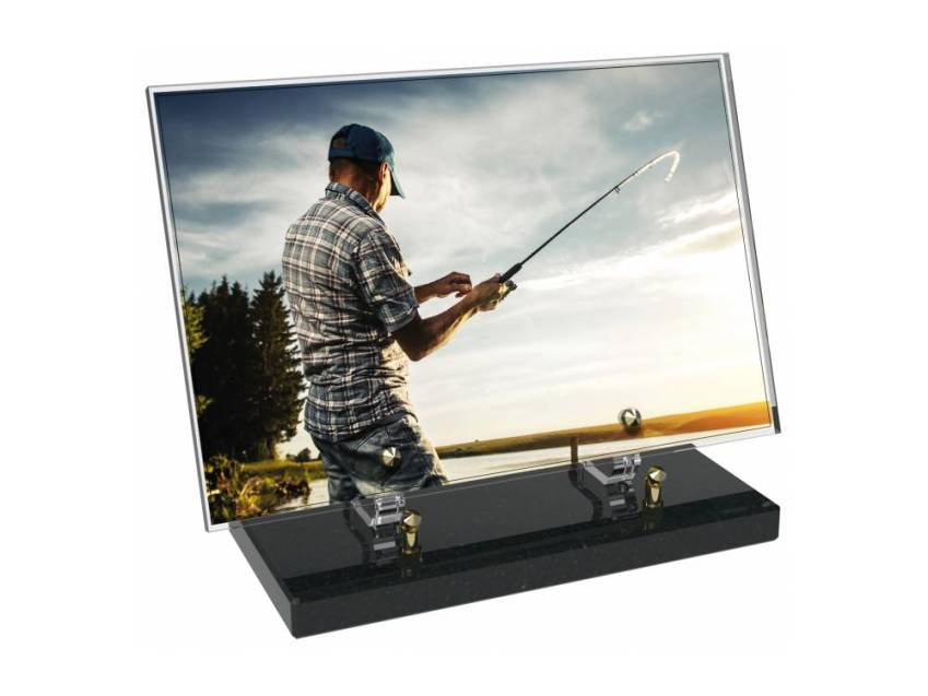 Peach Rectangle Plexiglas Plate