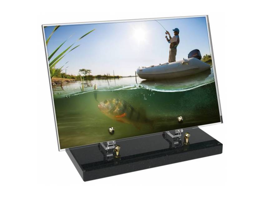 Peach Rectangle Plexiglas Plate