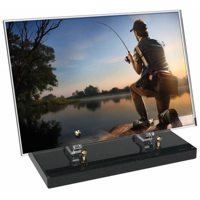 Peach Rectangle Plexiglas Plate