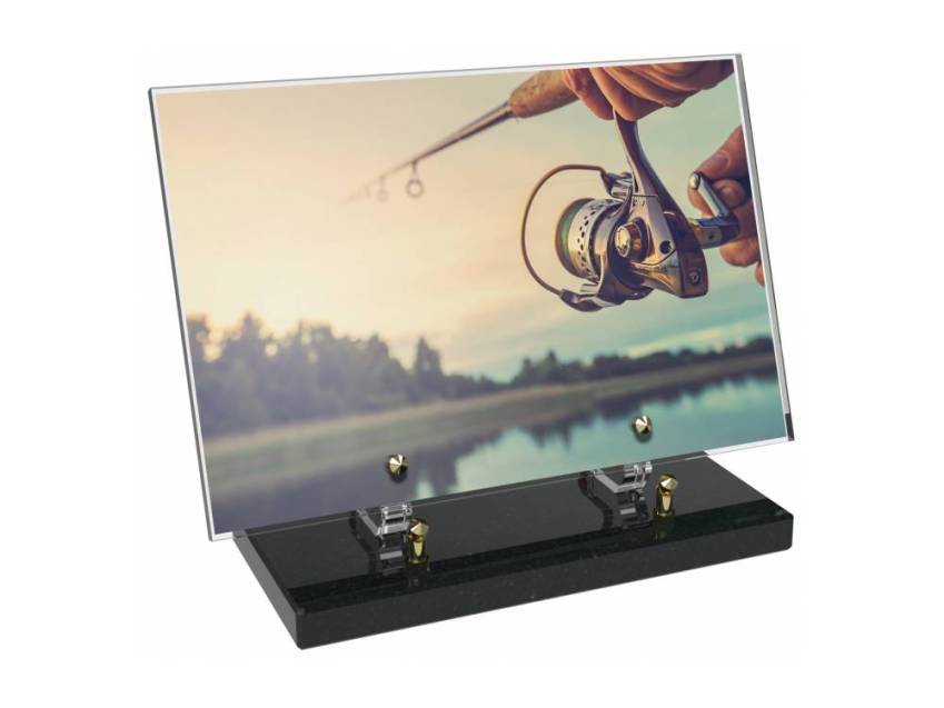 Peach Rectangle Plexiglas Plate