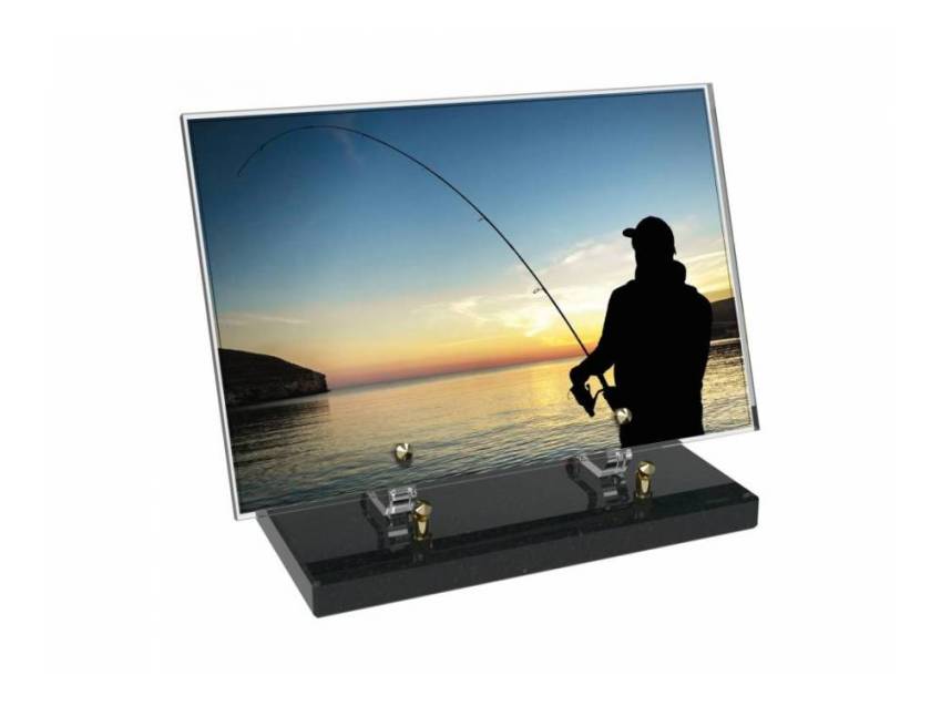 Peach Rectangle Plexiglas Plate
