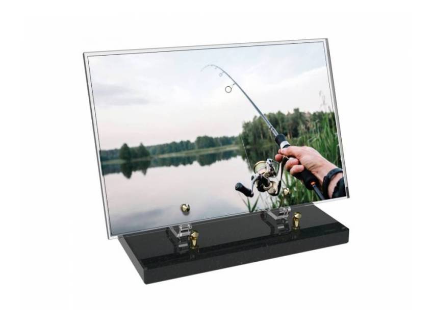Peach Rectangle Plexiglas Plate