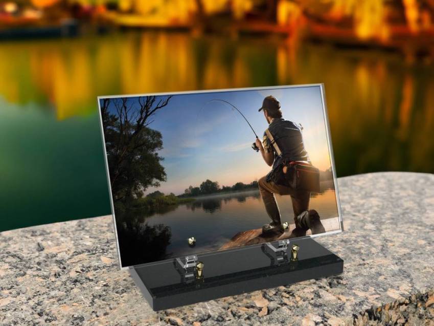 Peach Rectangle Plexiglas Plate