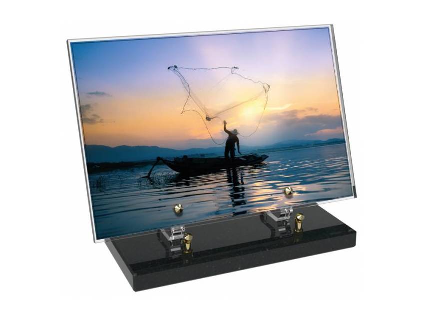 Peach Rectangle Plexiglas Plate