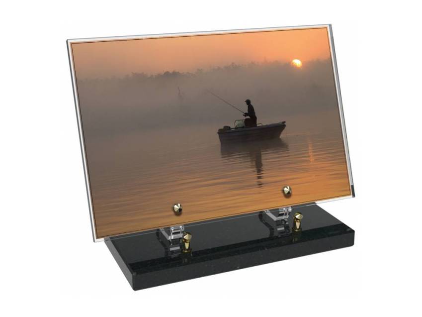 Peach Rectangle Plexiglas Plate