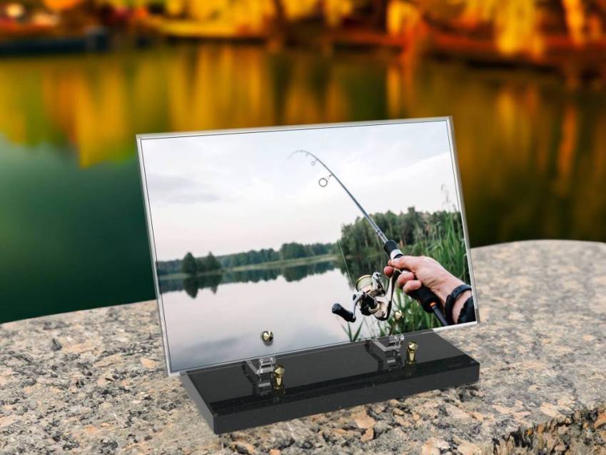 Peach Rectangle Plexiglas Plate