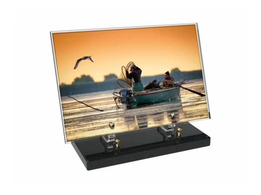 Peach Rectangle Plexiglas Plate