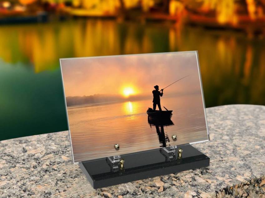 Peach Rectangle Plexiglas Plate