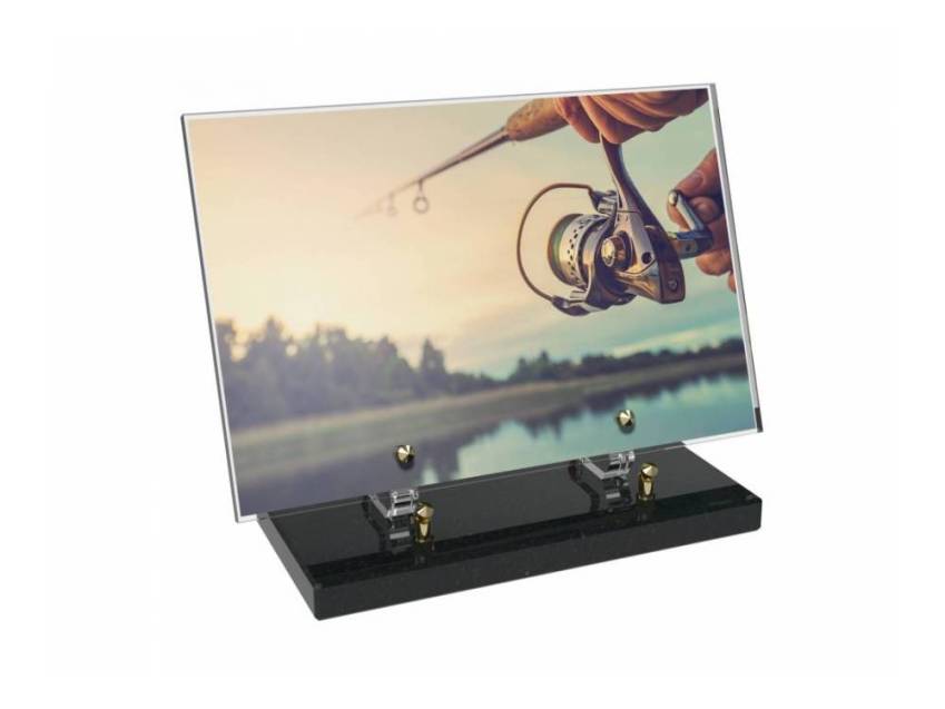 Peach Rectangle Plexiglas Plate