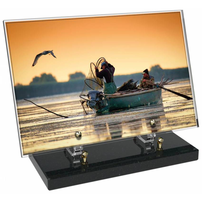 Peach Rectangle Plexiglas Plate